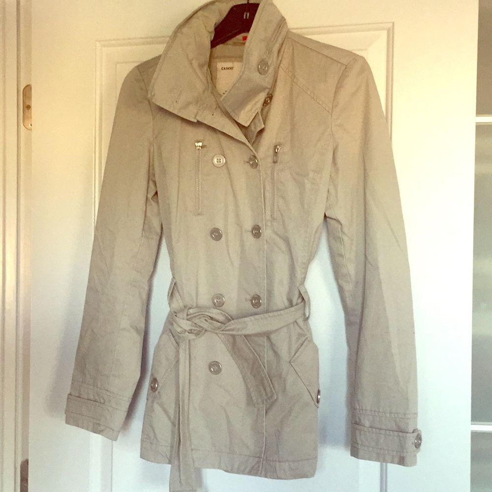 Esprit Spring Jacket w/ hidden hoodie Gray Size S